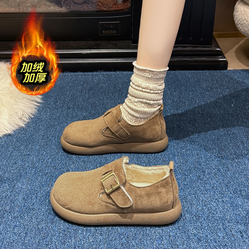 赵露思同款加绒勃肯鞋女