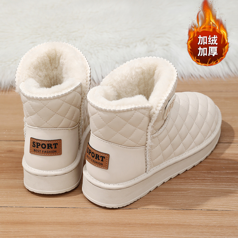 白鹿同款哈尔滨大棉雪地靴女