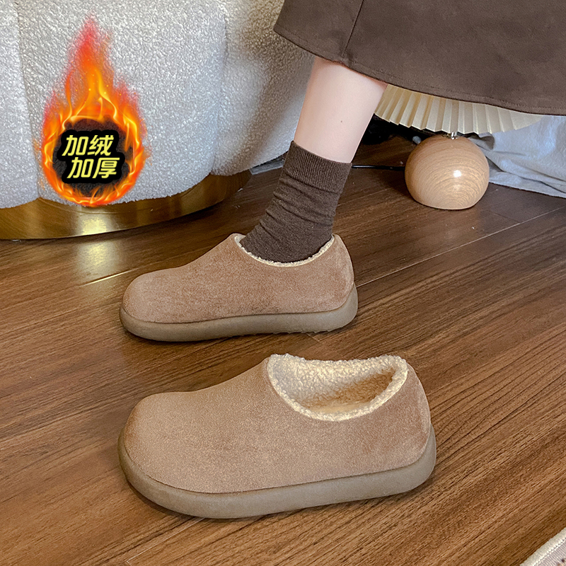 赵露思同款加绒勃肯鞋女