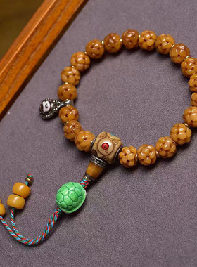 藏传回流牦牛骨路路通手串