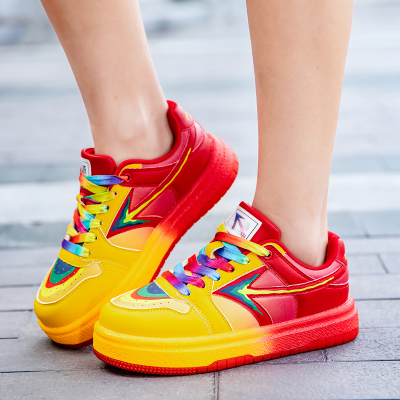 单飞燕2026新款爆米花底耐磨轻便春夏季男女士运动大白踢毽子鞋