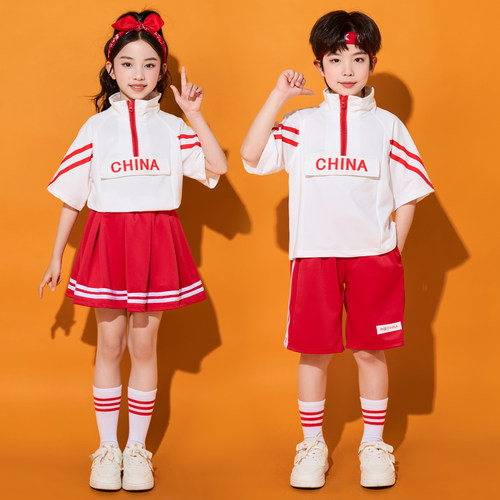 男女中国风啦啦队校服班服舞蹈服