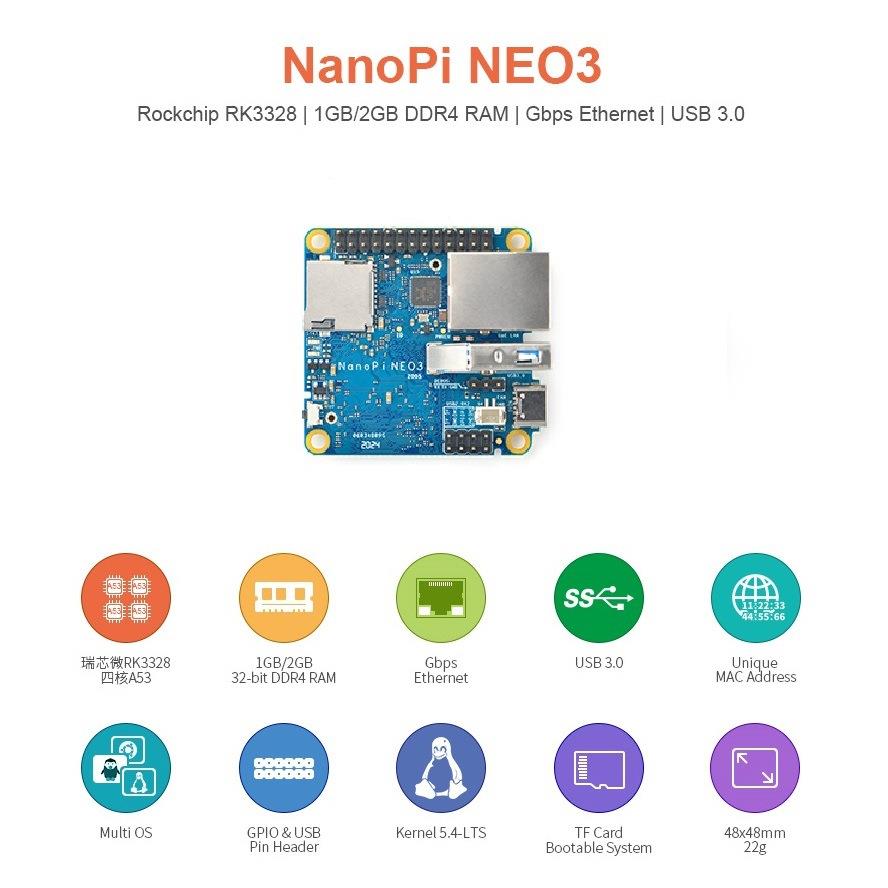 [NanoPi NEO3开发板开发板/学习板/评估