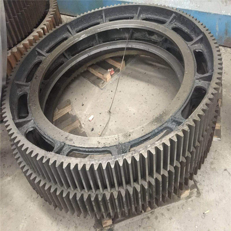 大型工业单转筒石英砂烘干机齿轮滚圈 干燥设备回转窑托轮配件
