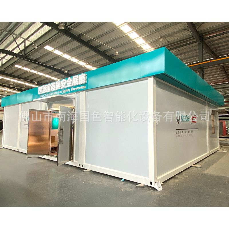 住人集装箱移动彩钢板工地简易安装活动波纹箱铁皮防火岩棉板房