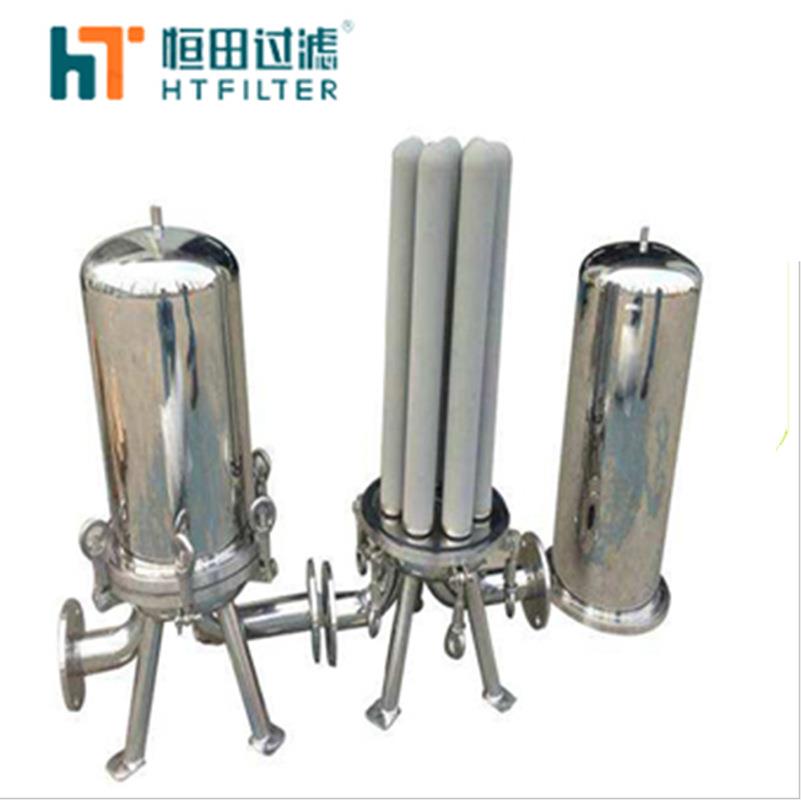 厂家直供不锈钢304材质保安精密立式筒式滤芯式过滤器