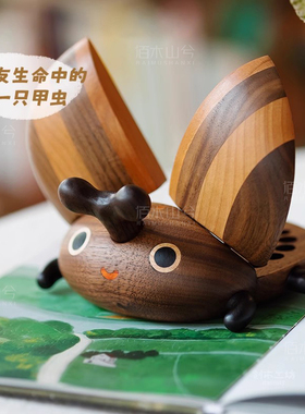 实木可爱创意儿童礼物乳牙收纳盒宝宝换牙收藏盒