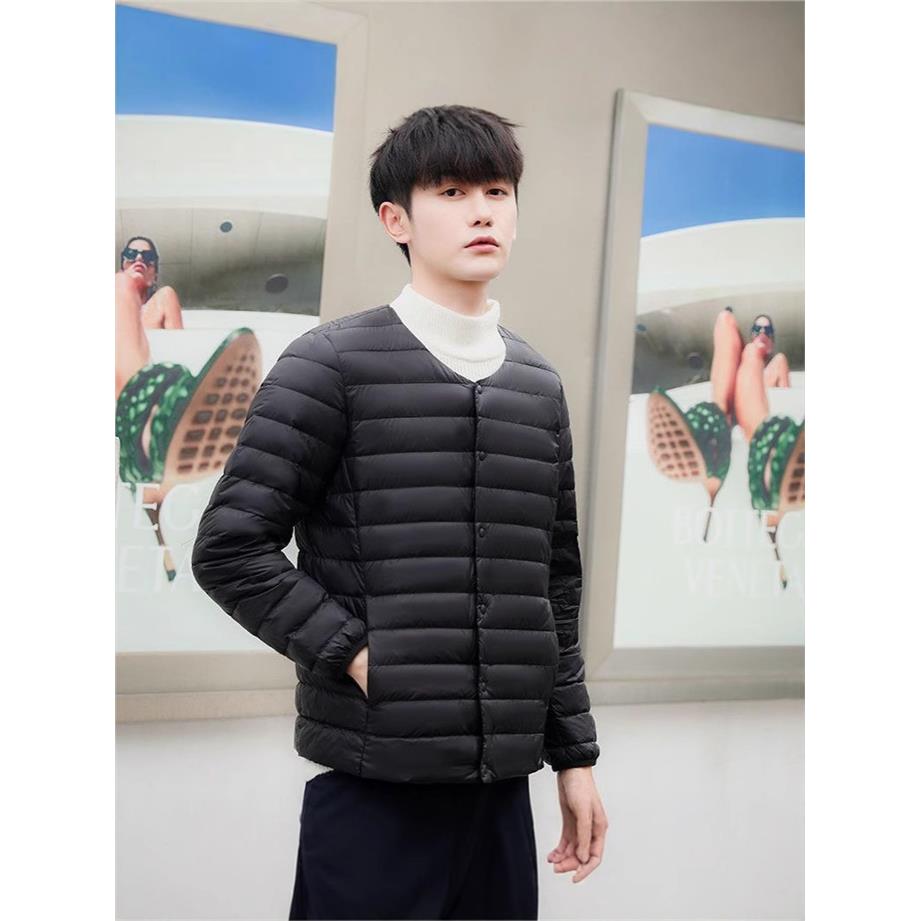 冬季新款轻薄羽绒服男短