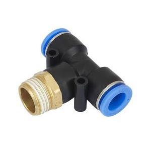 气动快速插接头PB4-M5/T型螺纹三通正螺纹6-01/PB8-02/PB10-03