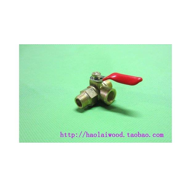 自动泄压柱塞泵用双头雄球阀三通开关 压力表开关 三头 接头 阀门