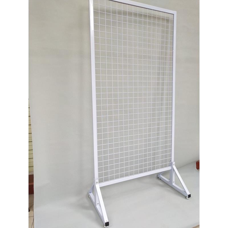 摆摊双面网格货架网片带轮子小商品展示架铁丝网移动地摊挂网架