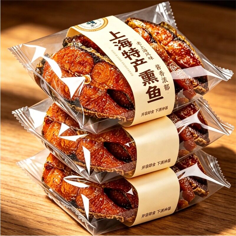 【老字号】上海特产熏鱼开袋即食熟食酥鱼干块苏式爆鱼排卤味零食