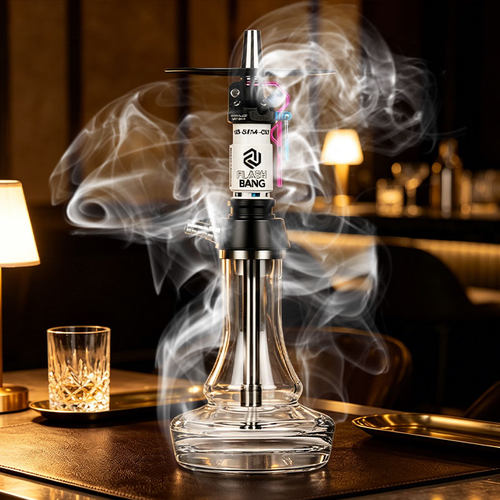 阿拉伯水烟 hookah 德国不锈钢水烟壶单管 Amotion Flash Bang