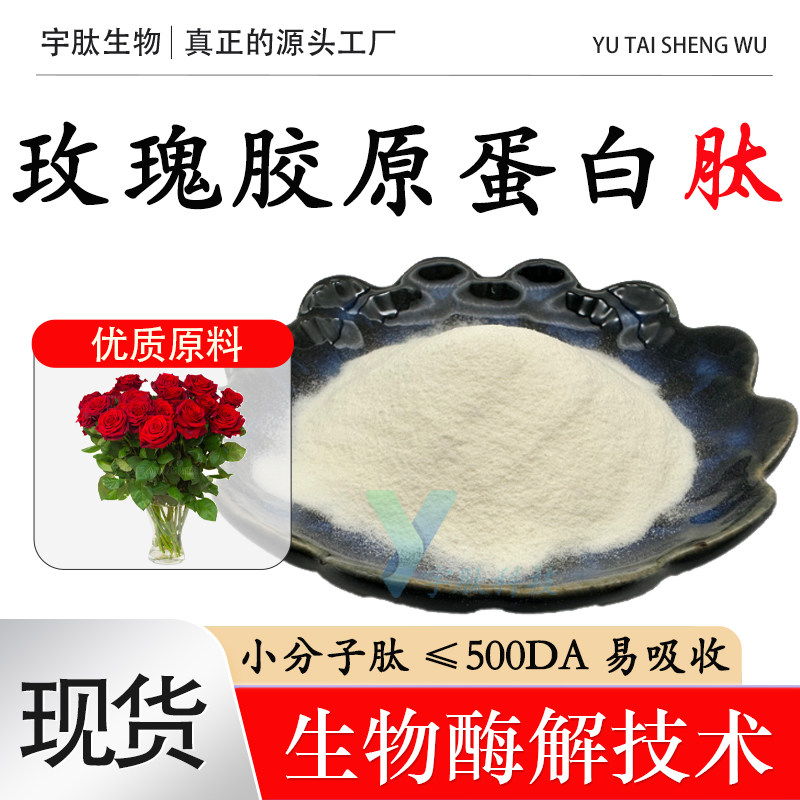 玫瑰胶原蛋白肽99%小分子活性肽≤500DA食品级水溶性原料厂家现货