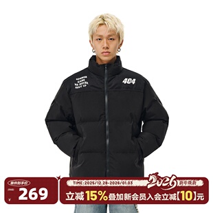 404MOB潮牌冬季 加厚立领羽绒棉服棉衣男女国潮保暖情侣面包服外套
