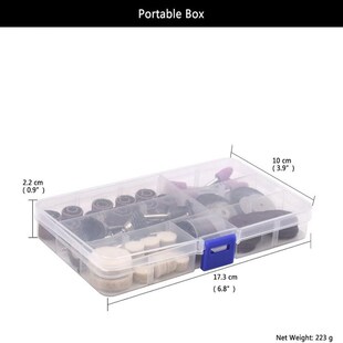 盒子2 141PC电磨配k件套装 电磨吊磨机配件组合打磨抛光切割
