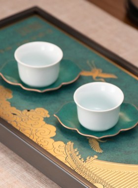 朱炳仁铜 铜壶单人便携泡茶壶功夫茶具瑞鹤茶礼套装