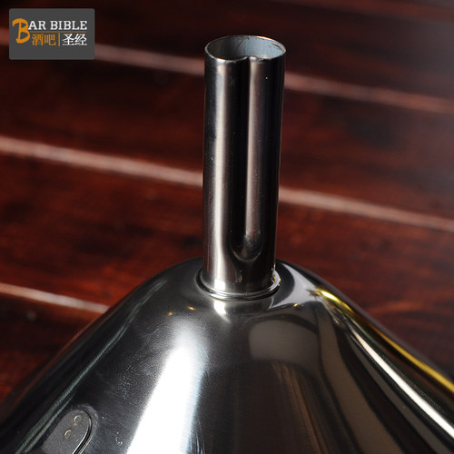 酒吧不锈钢漏斗带过滤网漏斗过滤网过滤漏斗锥形漏网油漏果汁漏斗