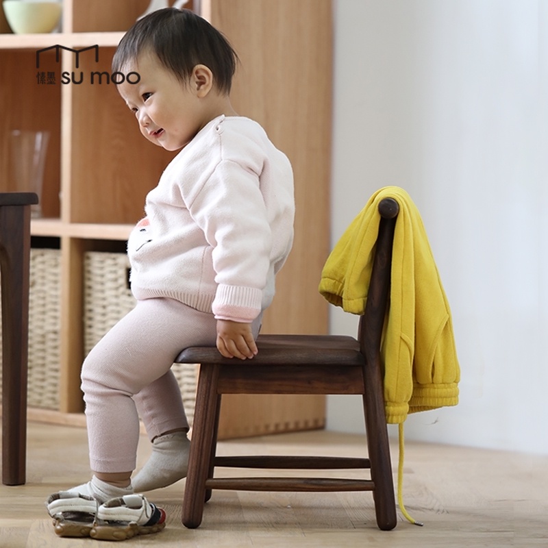 愫墨实木卡通椅子方凳凳子板凳家用矮凳儿童换鞋凳