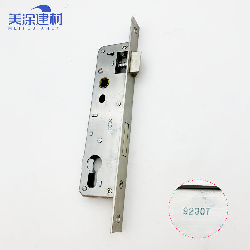 断桥铝合金平开门92孔29锁体锁芯门锁挂点多点安全9234不锈钢锁体