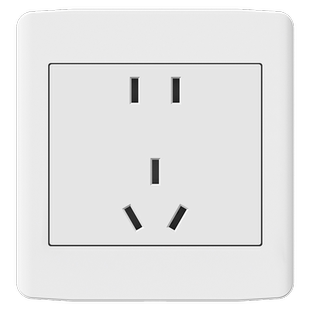 国际电工插座开关面板白色86型暗装五孔5眼插座带开关16A空调多孔