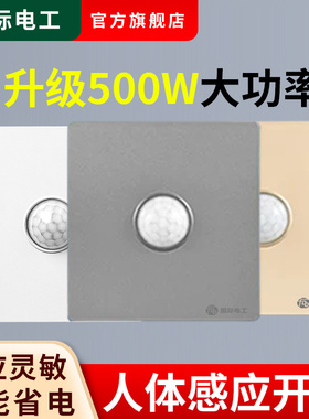 物业楼道led吸顶灯具红外人体感应开关卫生间大功率光控延时开关