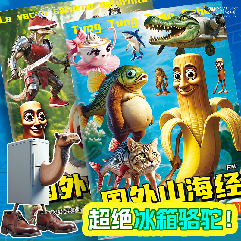 外国山海经描摹本儿童涂色画画本