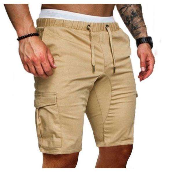 men clothes季新款男士休闲时尚系绳松紧运动垮裤男式五分裤2024