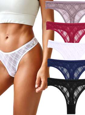 性感蕾丝丁字裤热销女士内裤三角裤头高开叉镂空L008