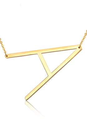 欧美个性26个字母项链女英文名字项饰吊坠外贸配饰饰品