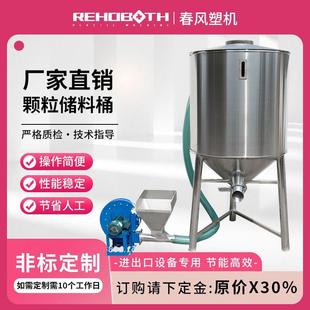 春风塑料机械颗粒储料桶料仓不锈钢储料罐料塔造粒切粒配件设备