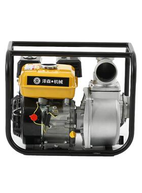3寸高流量农业灌溉排涝汽油水泵170f动力7.5马力汽油机动力水泵