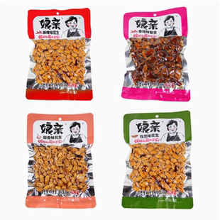 娘亲麻辣花生蒜香味五香花生仁孜然香辣下酒菜零食