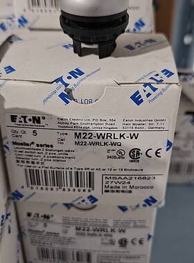 伊顿穆勒 M22-WRLK-W 按钮和指示灯