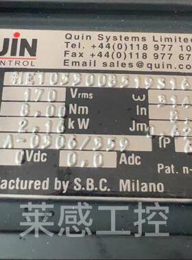 奎恩QUiN伺服电机 全新原装正品英国进口 ME1053