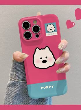 萌宠小狗头像适用于oppo reno15pro手机壳reno14/reno13Reno12/109/6/7se女r15标准保护套reno5/4/3女r17菲林