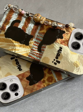 复古豹纹猫咪适用于一加ACE6手机壳一加ACE5/3/2v新款oneplusace竞速一加15/13T12保护套1+11女10pro/9/8羽纱