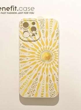 夏日金太阳适用于苹果17Air手机壳16promax/iphone15/14全包xsmax13proxr女12mini/11pro7/8plus天使保护套