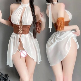 Out Costume Lingerie Exotic Open Sexy Porn Corset Bra Cowboy