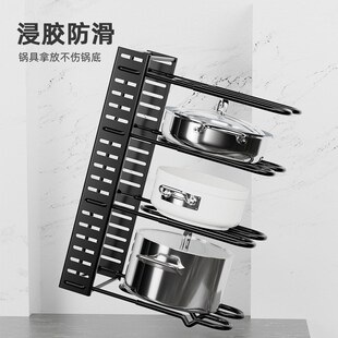 折叠多层立式 可拆装 锅盖架厨房收纳架铁艺多功能台面Y锅架子置物