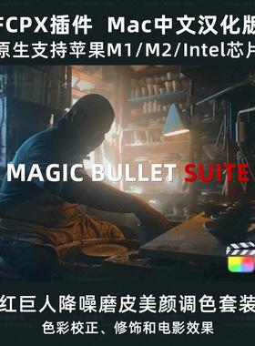 Mac苹果中文汉化-红巨人降噪磨皮美颜调色FCPX插件 MBS 2023.2.1