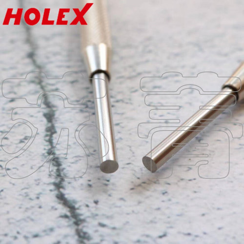 。德国原装进口霍夫曼HOLEX 销式冲头 配有滚花导套 细长设计7480