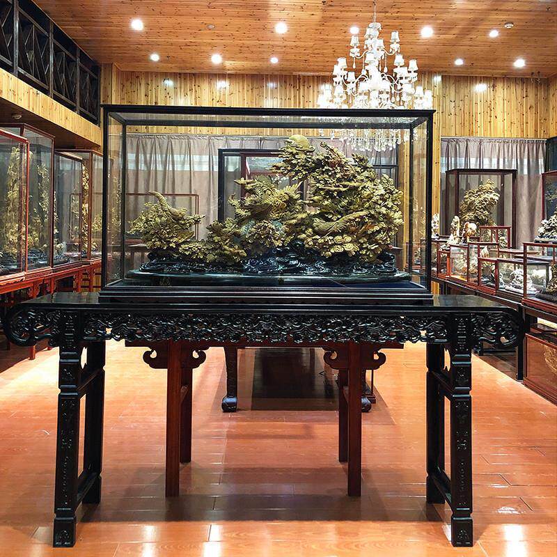 大型沉香木雕根雕五路财神三宝佛观音佛像客厅玄关摆件山水工艺品