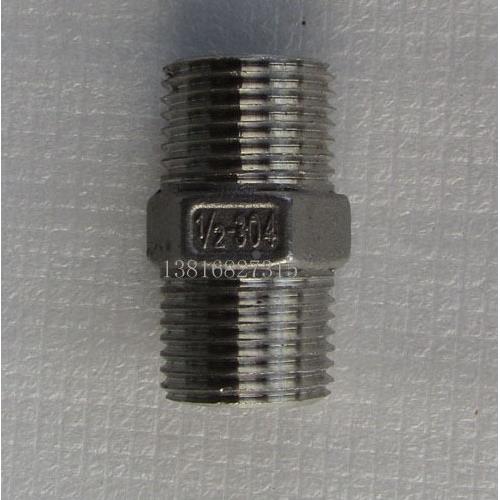 不锈钢管件 不锈钢304  双外丝 1/2