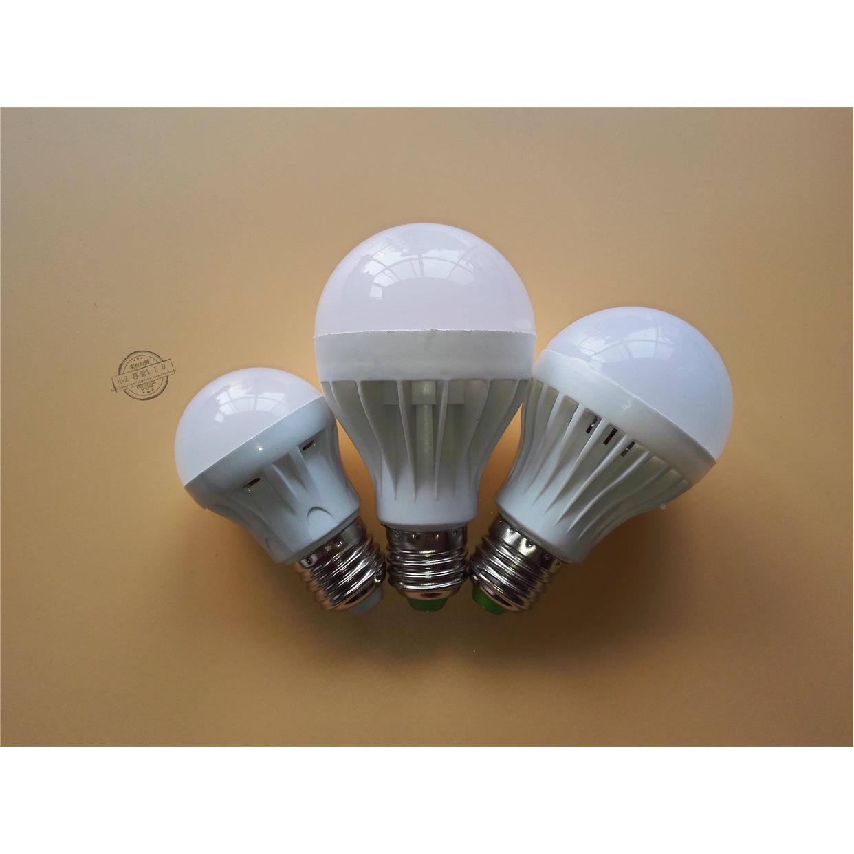 led照明节能球泡 e27大螺口暖正白3W球型泡 超亮家用室内室外灯泡