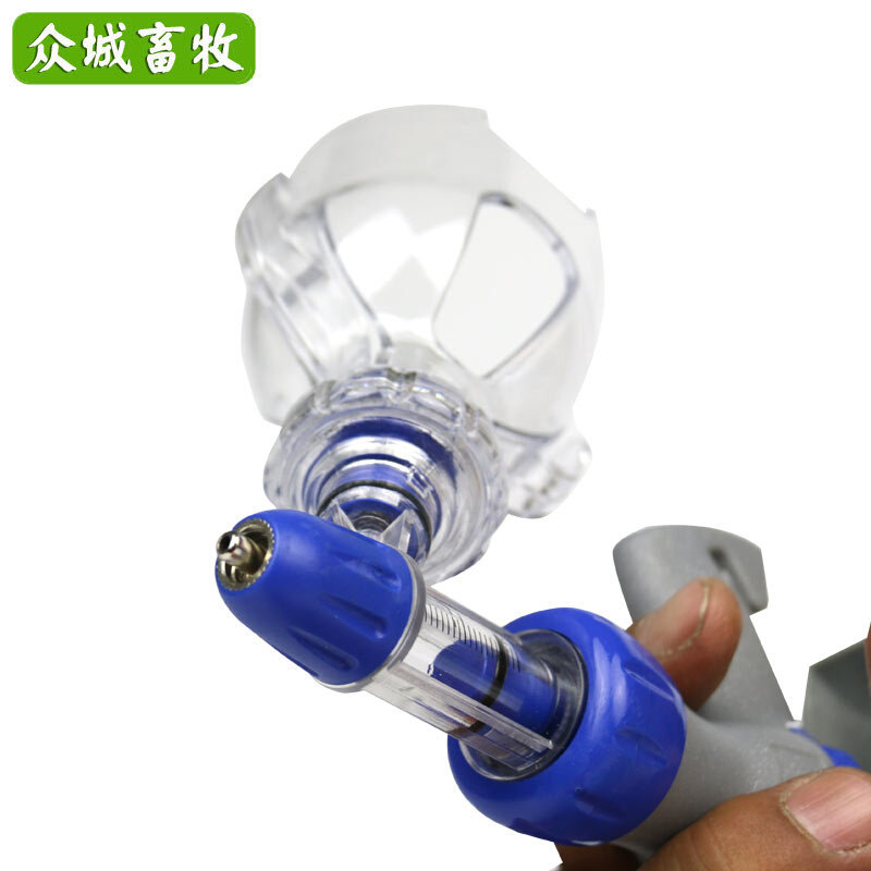 。宇球可调连续注射针器 猪牛羊兽用插瓶疫苗器 2/5ml鸡用注射针图片
