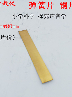 。弹簧片29009小学科学弹性振动发声铜片实验器材教学仪器学具教