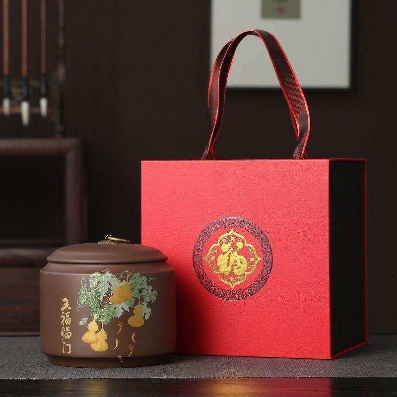 紫砂茶叶罐家用大号原矿泥宜兴普洱茶密封储存陶瓷罐密封醒小茶罐,餐饮具,茶叶罐,淘宝优惠券,粉丝福利购,淘宝优惠卷