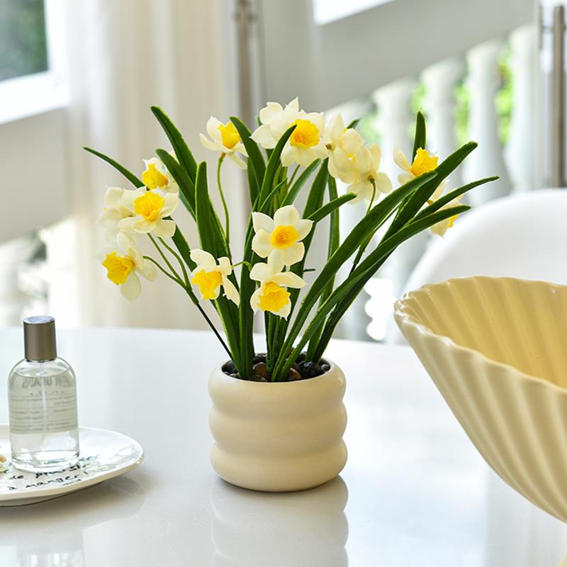 假花仿真花摆设客厅卧室办公室餐桌面盆栽干花花束装饰品摆件