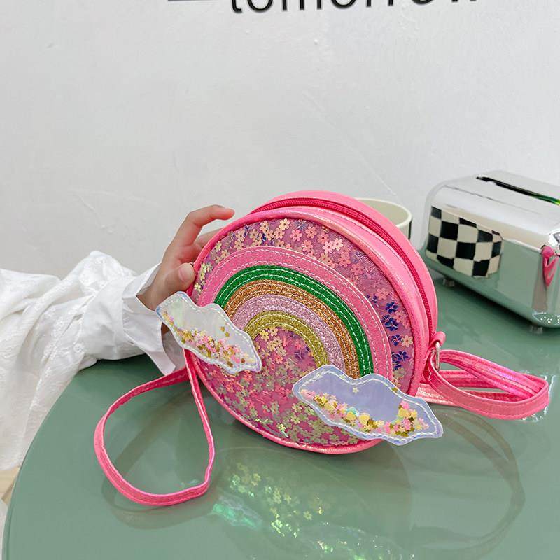 儿童包包小女孩可爱卡通斜挎包亮片2024新款零钱宝宝潮时尚公主萌